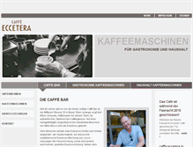 Tablet Screenshot of caffeeccetera.ch